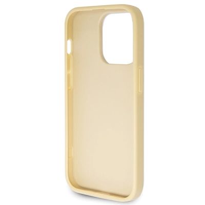 7. Guess GUHCP14LHG4SGD case for iPhone 14 Pro - gold Glitter Script Big 4G