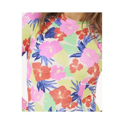 5. Women's RIP CURL Party Wave Upf Surf Suit multicolor