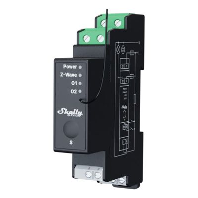 5. Shelly Qubino Wave Pro 2PM Power Relay Black