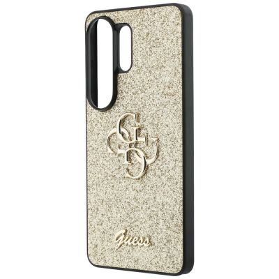 6. Guess Fixed Glitter Big 4G Metal Logo case for Samsung Galaxy S26 Ultra - gold