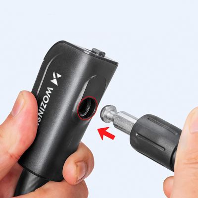 8. Wozinsky WPB-01R Portable Bike Lock with Anti-Theft Cable and 2 Keys for Electric Bikes and Motorcycles - Black