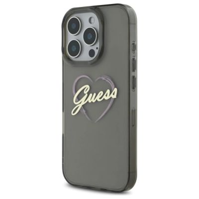 2. Guess IML Heart Case for iPhone 16 Pro Max - Black
