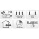 8. CHRISTMAS LIGHTS LIGHT CHAIN 750 LED FLASH WARM WHITE