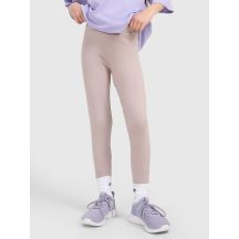 Girls' knitted leggings 4F 4FJRAW25TTIGF291-83S