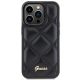 3. Guess Quilted Metal Logo case for iPhone 15 Pro Max - black
