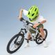 5. Rockbros TT-32004 Shark Children's Bike Helmet with Detachable Jaw Size M (54-58) - Green