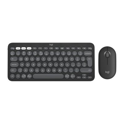 5. Logitech 920-012239 Keyboard Mouse Included Universal RF Wireless + Bluetooth QWERTY American International Graphite