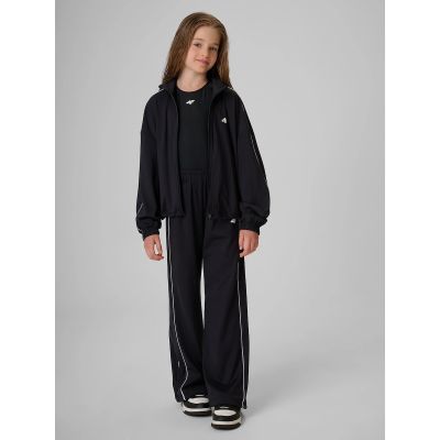 6. Girls' loose sports sweatshirt without hood 4F 4FJRSS26TSWSF3057-20S