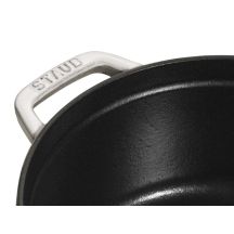Round cast iron pot STAUB 40501-413-0 – White Truffle 5.2 l