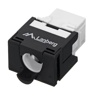 4. LANBERG tool-free Keystone jack CAT.6 UTP 180°