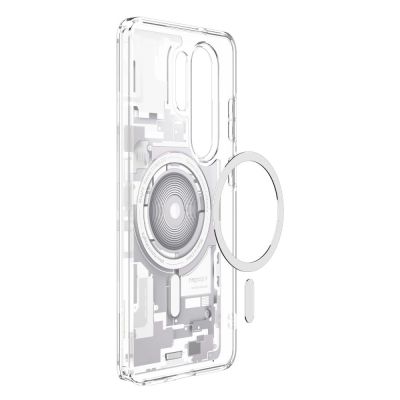 4. Spigen Ultra Hybrid Mag MagSafe Case for Samsung Galaxy S26 Ultra Zero One - Clear and White