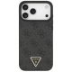 3. Guess Leather 4G Triangle Strass MagSafe Case for iPhone 17 Pro Max - Black