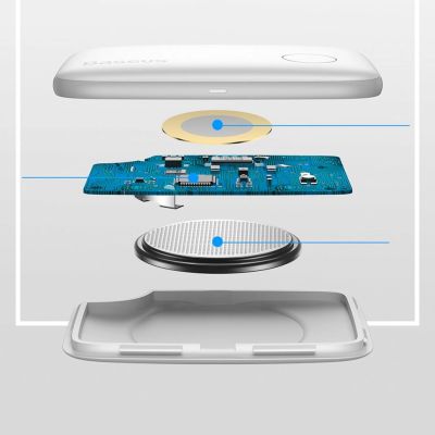 17. Baseus T2 keychain mini wireless key and other object finder white (ZLFDQT2-02)