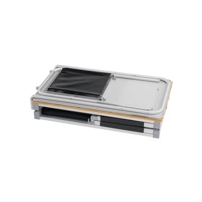 5. Outwell 531189 Camping Kitchen Black, Grey, Stainless Steel, Wood Aluminum