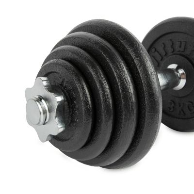 13. VIRTUFIT ADJUSTABLE PRO DUMBBELL SET - BARBELL SET - CAST IRON - 1 X 15 KG