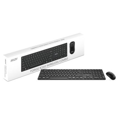 25. MSI Forge K210 Wireless Mouse and Keyboard Combo Black