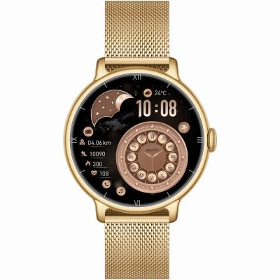 7. Smartwatch Gravity Gold Bracelet + Strap GT33-2