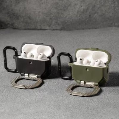 10. UAG Monarch – Protective Case for AirPods Pro 3 (olive/silver)