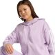 5. Women's adidas Essentials 3-Stripes Full-Zip Fleece Hoodie Purple JY3080
