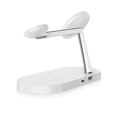 5. Tech-Protect A12 3in1 MagSafe Inductive Charger for Smartphone/Headphones/Smartwatch - White