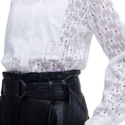 5. Karl Lagerfeld KL Monogram Lace Bib Shirt W 220W1600