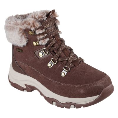 Skechers Women’s Waterproof Winter Boots TREGO-SNOW WORRIES 167882 CHOC