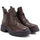 4. Women's brown leather ankle boots on the platform M.Daszyński SFY2502-11ac
