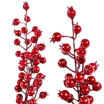 5. DECORATIVE BRANCH 60 CM RED