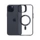 2. 3mk Satin Armor MagCase with MagSafe for iPhone 15 Plus - Clear with Black Frame