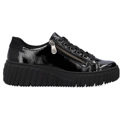 20. Rieker W N2501-00 black wedge shoes