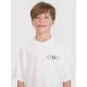4. Boy's oversize T-shirt with print 4F 4FJRSS25TTSHM2640-11S