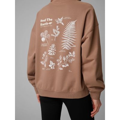 6. Women's loose sweatshirt with hood 4F 4FRSS26TSWSF2836-83S