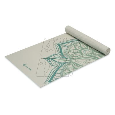 8. Gaiam Vintage Green Point Yoga Mat 5MM 64949