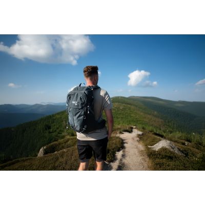 21. NC1925 GRAY WAYFARER 35L NILS CAMP TRAVEL BACKPACK