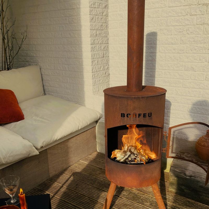 2. Bonfeu Bonton 50 5002R rusty garden fireplace