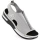 19. Rieker W RKR686 metallic comfortable slip-on sandals 