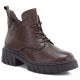 5. Women's brown leather ankle boots on the platform M.Daszyński SFY2502-11ac