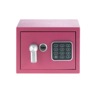 6. Yale Mini Electronic Safe Pink YSV mini pink basic safe