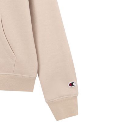 11. Champion Women's Hooded Sweatshirt Beige 118379 MS099