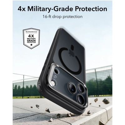 4. ESR Classic Hybrid Kickstand MagSafe Case for iPhone 18 Pro Max / 17 Pro Max - Matte Black