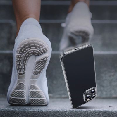 12. Baseus Frosted Glass Case Cover for iPhone 13 Pro Hard Cover with Gel Frame black (ARWS000401)