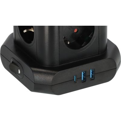 3. Brennenstuhl 1153560010 2 m power strip 8 x network sockets Indoor Black