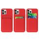 8. Card Case Silicone Wallet Wallet with Card Slot Documents for iPhone 12 Pro Max Orange