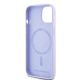 7. Karl Lagerfeld Silicone Karl&Choupette Heads Ring MagSafe iPhone 15 Case - Purple