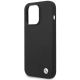 6. BMW Silicone Metal Logo iPhone 15 Pro Max Case - Black