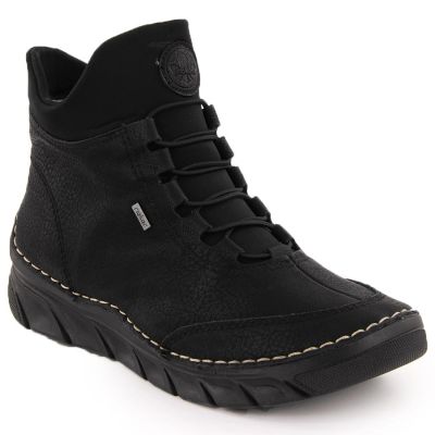 35. Women's insulated black ankle boots Rieker 55069-00