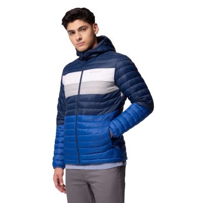 2. Columbia Powder Pass Hooded Jacket 2134131433 Blue L
