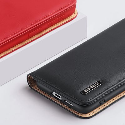 20. Dux Ducis Hivo Leather Flip Cover Genuine Leather Wallet For Cards And Documents Samsung Galaxy S22 + (S22 Plus) Blue