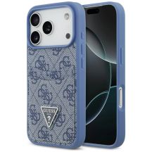 Guess 4G Nauble Card Triangle Case for iPhone 18 Pro / 17 Pro – Blue