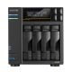 7. NAS Asustor AS6804T; Tower; 4x (3.5" SATA HDD/ 2.5" SSD); AMD Ryzen Embedded V3C14; 16G ECC DDR5 SODIMM (max. 64GB), 2x 10GbE, 2x 5GbE, 4x M.2 2280 NVMe PCIe 4.0, 2x USB4, 2x USB 3.2 Gen, 1x optional 10 GbE card